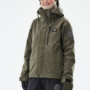 Dope Snow Blizzard Full Zip Women’s Ski Jacket Olive Green
